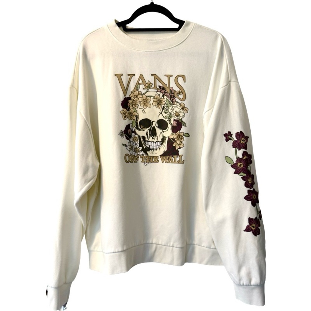 Vans Floral Skull Crewneck Sweatshirt
